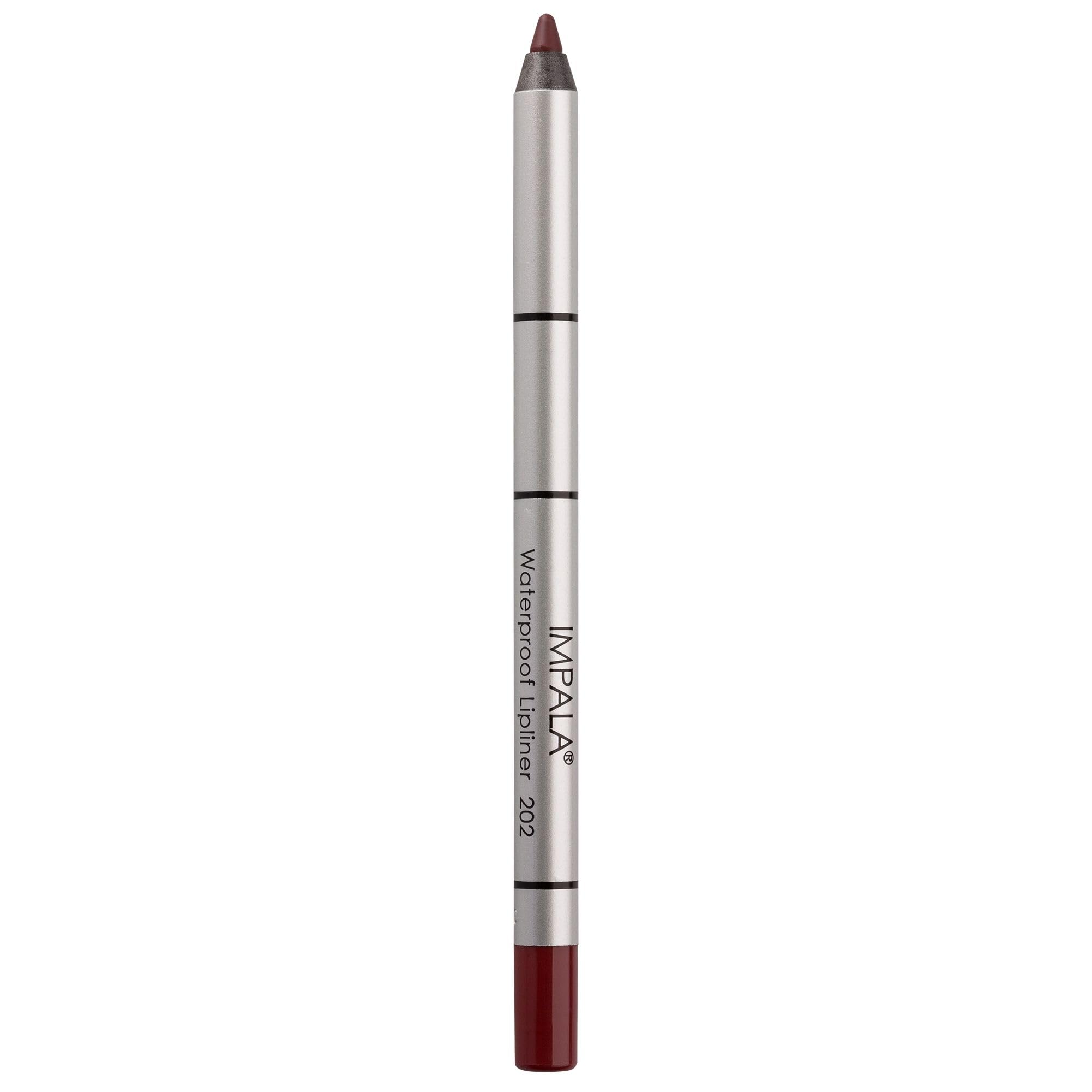 IMPALA | Creamy Waterproof Lip Pencil Reddish Brown Color 202 | Permanent Lip Liner | Waterproof Lip Pencil | Long-lasting Lip Liner | Volumizing Effect