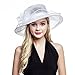 Women's Organza Church Derby Fascinator Cap Kentucky Tea Party Wedding Hat