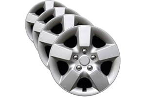 CAROLINA WHEEL COVER Premium Replica Hubcap Set, Fits Nissan Rogue 2008-2015, Replacement 16-inch Wheel Covers (4-Pack)