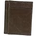 Hammer Anvil RFID Blocking Genuine Leather Front Pocket Wallet Card Case Brown