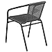 Flash Furniture Lila Gray Rattan Indoor-Outdoor Restaurant Stack Chair