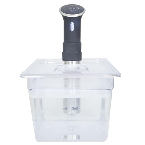 SousVideTools Polycarbonat-Behälter mit modellspezifischem Deckel 11.6L For Use With Anova Sous Vide Circulators