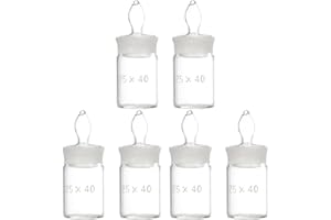 ULTECHNOVO 6pcs Low Flat Form Weighing Bottle Weighing Bottle for Laboratory Use Accurate Measurement Tool for Specific and Non-leaking Design