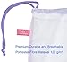 Freegrace Laundry Bag Ultra Thick, Extra Durable & Breathable 120 g/m² Polyester-Fibre Mesh Material - Perfect for Household Use, College Dorms, Travels (Large (2 Pack))