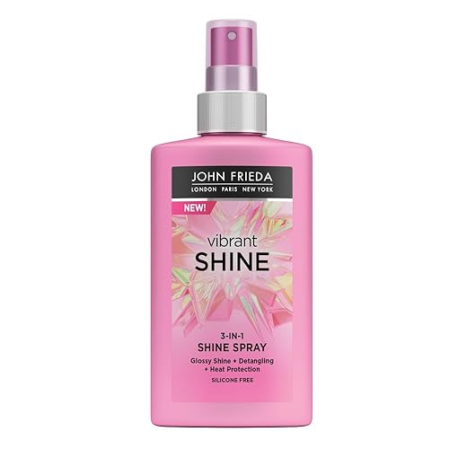 John Frieda Vibrant Shine Weightless Detangling Heat Protection 3-in-1 Spray 150ml, White