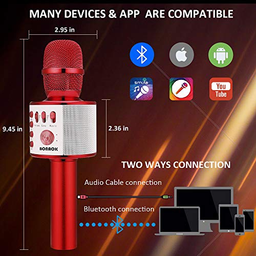 1 BONAOK+Bluetooth+Microphone+Christmas+Smartphone