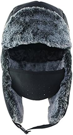 HmSpot Unisex Winter Trooper Trapper Hat Warm Hunting Hats Ushanka Ear Flap Chin Strap and Windproof Mask