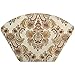 Grelucgo Set of 7 Wedge Place mats and Centerpieces Set for Round Tables, Khaki