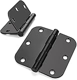 Haidms 48 Pack Matte Black Door Hinges No Squeak