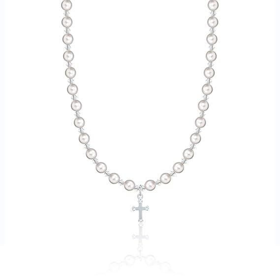 cross necklace for baby boy baptism