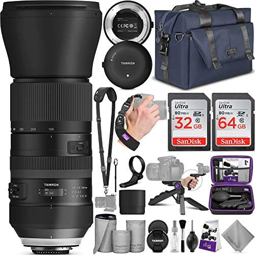 Tamron SP 150-600mm F/5-6.3 Di VC USD G2 Lens for Nikon DSLR Cameras + Tap-in Console with Altura Photo Complete Accessory and Travel Bundle Tamron SP 150-600mm F/5-6.3 Di VC USD G2 Lens for Nikon DSLR Cameras + Tap-in Console with Altura Photo Complete Accessory and Travel Bundle