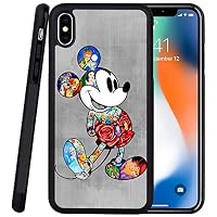 DISNEY COLLECTION Phone Case Compatible iPhone Xs iPhone X Case Mickey Reinforced Drop Protection Hard PC Back Flexible TPU Bumper Protective Case for iPhone XS/X/10 5.5 Inch