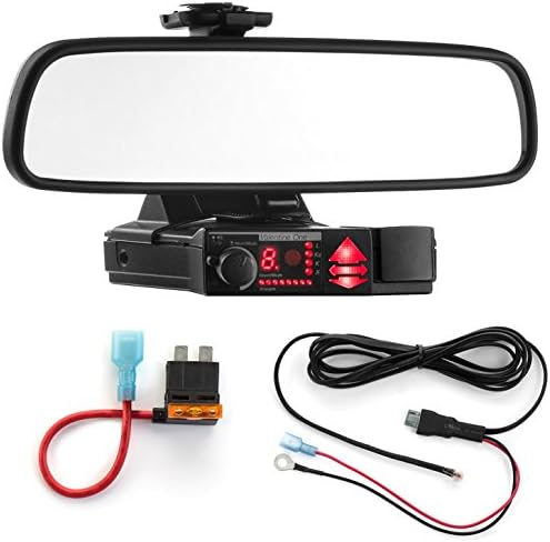 Radar Mount Mirror Mount Bracket + Direct Wire Power Cord + ATO Fuse Tap for Valentine V1 (3001304)