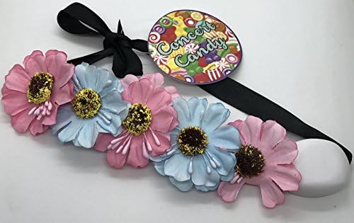 Concert Candy Light Up LED Flower Wristband (EDC) - Rainbow Rave Wormhole Prism Diffraction EDM