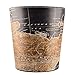 Wastebasket, GTKRTU PU Leather European Style Retro Trash Can Waste Paper Basket Waste Can Wastebin Dustbin Garbage Bin Without Lid - Map Pattern