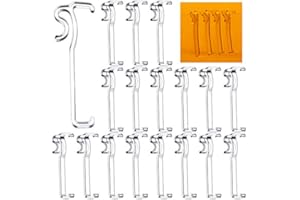 Blulu 3 Inch Valance Clips Window Blind Hidden Clip Clear Plastic Retainer Latent for Horizontal Blind(12 Pieces)
