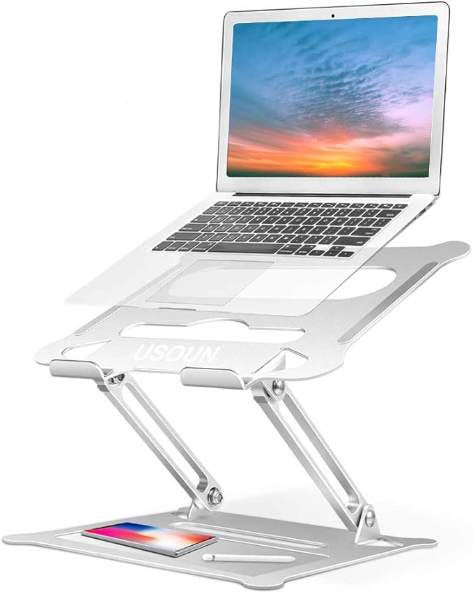 Usoun Laptop Stand, Laptop Holder, MultiAngle Stand with HeatVent