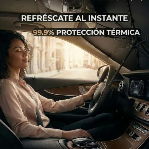 ORVAN® Premium Car Front Umbrella Sunshade | UV Block Car Sun Protector | for Front Car | Foldable Anti-Heat | SUV and Touring Car | Car Accessories | 140 cm x 80 cm