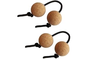 2 Pairs Rhythmic Ball Percussion,Cork Rhythmic Shakers Asalato Kashaka Balls,Adults Teenagers Asalato Percussion Instrument f