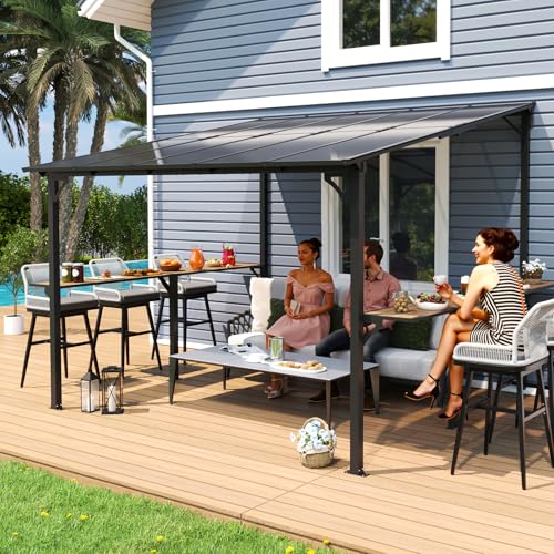 MEISSALIVVE 10' x 10' Wall Mounted Gazebo Review: Lean-To Grill Shelter with Side Shelf image 26