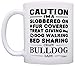 ThisWear Dog Lover Gifts for Women Crazy Bulldog Lady Dog Mom English Bulldog Gift 11oz Ceramic Coffee Mug with Handle