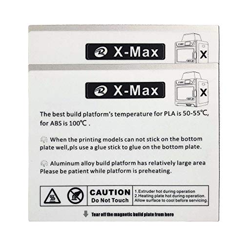 Bed Sticker for QIDI TECH X-MAX 3D Printer: 2 pcs kit