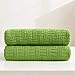 Longhui bedding Cotton Cable Green Knit Throw Blanket for Couch Chairs Bed Beach, Home Decorative Throws Blankets, 50 x 60 Inch, 2.2lb