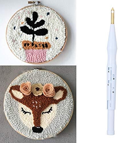 New Style Embroidered Needles Adjustable Pokes Hook Sewing Knitting Tool Crochet Hook Embroidery Needles Felting Threader Needle