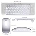 Wireless Keyboard and Mouse Combo,2.4G Ultra-Thin Mini Compact Portable for Laptop Mac Tablet Desktop PC Computer Windows OS Android(No Numeric keypad)(LC-DB22-2)