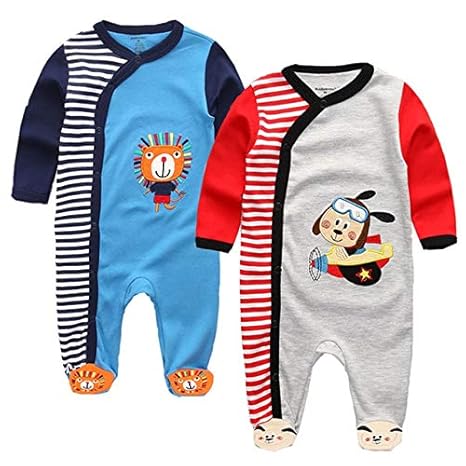 19 Baby Clothes Full Sleeve Cotton Infantis Baby Clothing Romper Cartoon Costume Ropa Bebe 3 6 9 12 M Newborn Boy Girl Clothes Amazon In Baby