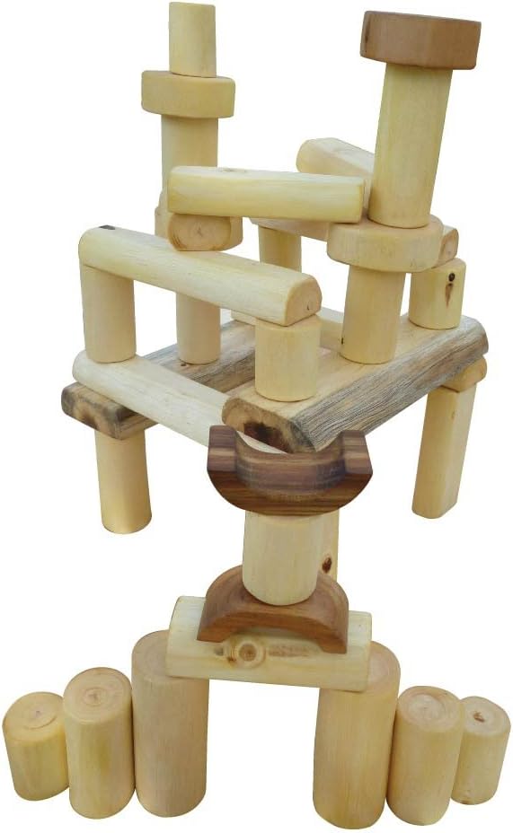 QToys Australia Natural Tree Blocks 