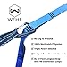 WEHE Hammock Straps Extra Strong & Lightweight,40 Loops 2000LBS Breaking Strength,100% No Stretch Polyester,Tree Friendly,Quick&Easy Setup Best Suspension System