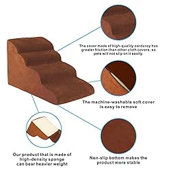 CiWiVOKi 4 Tier Dog Ramp for Couch, 20" High