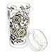 Cypress Home Dark and Stormy Double Wall Glass Travel Coffee Cup with Lid