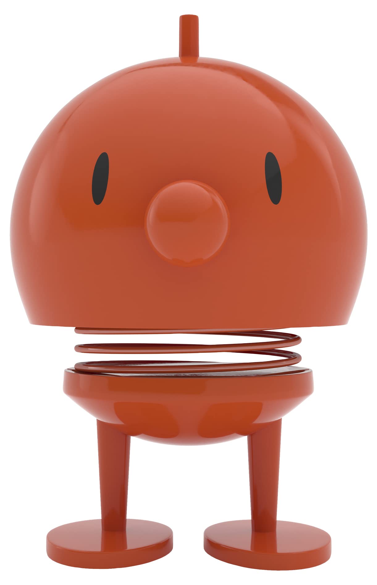Hoptimist Bumble Wobbly Figure Decoration – Scandinavian Desk and Office Gadget – Fun Collectible Gift for Men and Women – Danish Design – ABS Plastic – 10.5 x 8.5 cm – Medium – Orange