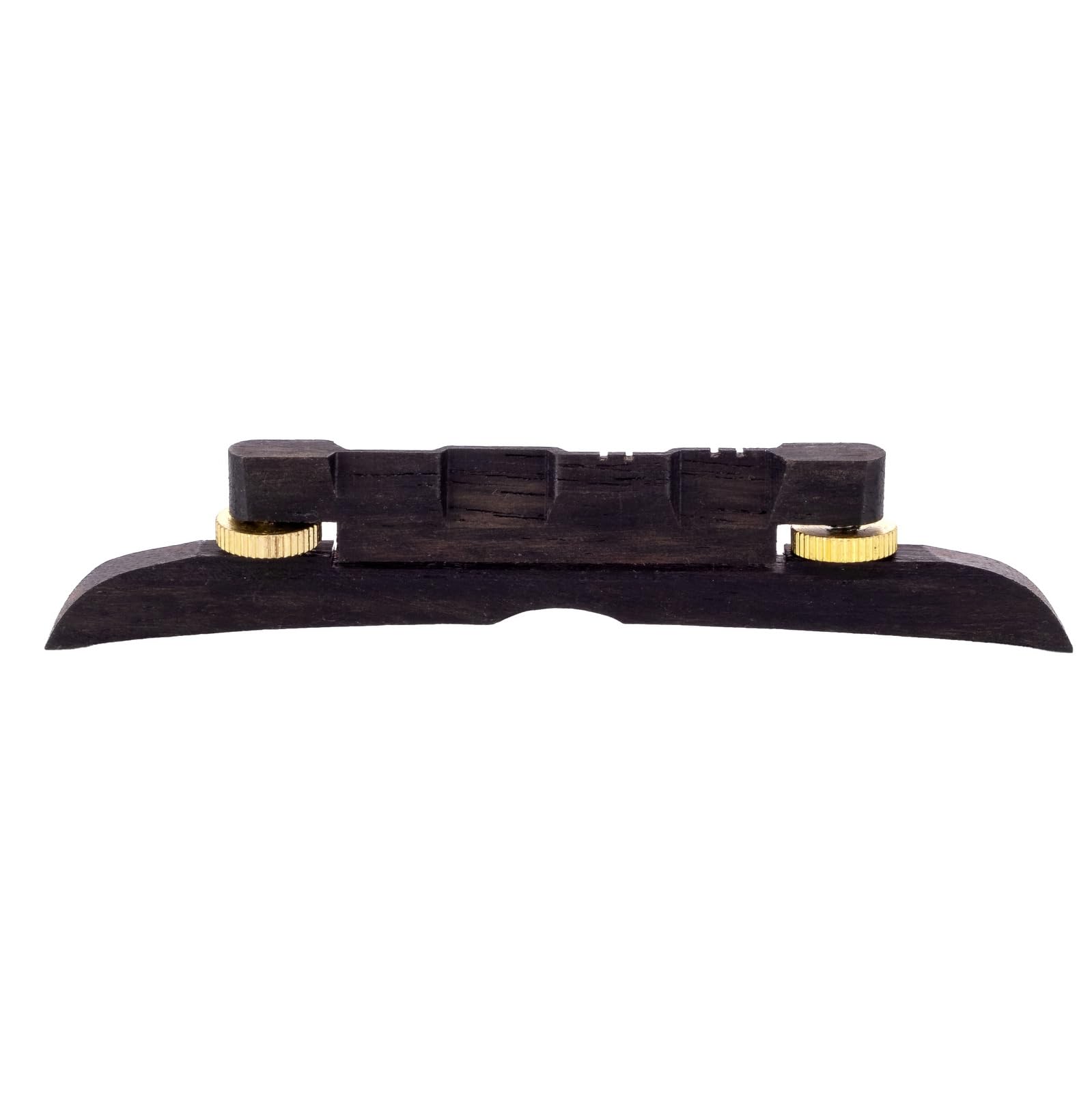 Unxuey 4.53'' Adjustable Compensated Mandolin Strings Bridge Ebony for Archtop Mandolins