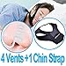Snore Stopper Set of Adjustable Chin Strap and 4 Premium Nose Vents For Men or Women to Ease Breathing and Stop Snoring Naturally And Instantly The Best Snoring Devices - Strap and Vents Together