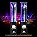 SoundSOUL Water Dancing Speakers Light Show Water Fountain Speakers LED Speakers (3.5mm Audio Plug, 4 Colored LED Lights, Portable Speakers) - Black