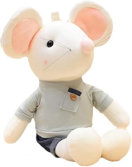 Amazon ネズミ 鼠ぬいぐるみ 動物 漫画の人形 おしゃれ お座り 手触りいい なだめる 癒し系 女の子 男の子 プレゼント お正月 ピンク ４２ｃｍ ぬいぐるみ おもちゃ