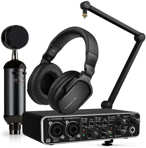 Blue Microphone Blackout Spark Podcast Bundle w/ HRM-5