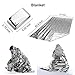 EMDMAK Emergency Mylar Thermal Survival Tent,Sleeping Bag Survival Shelter, Blanket 3 in 1 Emergency Survival Kit Heat Reflective Waterproof for Outdoor Camping Hiking or Adventures