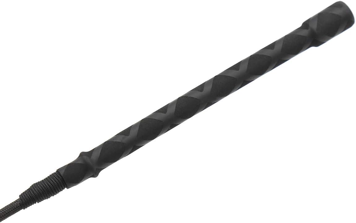 18" Real Riding Crop Cross Handle with Genuine Leather Bull Whip Top | Premium Quality Crops | Equestrianism Horse Crop: Sports & Outdoors