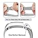 Tobfit Fitbit Alta Band (2 Size), Milanese Loop Mesh Smooth Stainless Steel Full Magnetic Closure Replacement Band for Fitbit Alta / Fitbit Alta HR