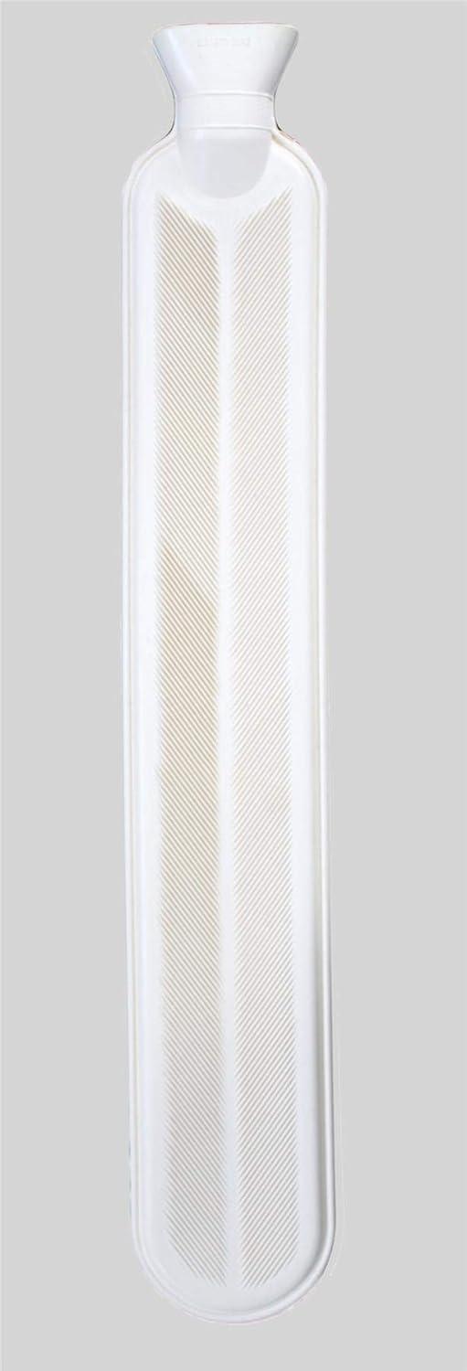 Olivia Rocco Extra Long Hot Water Bottle with Super Soft Faux Fur Cover 72 cm Thermotherapy 2L Pure Natural Rubber, Blush - Image 4