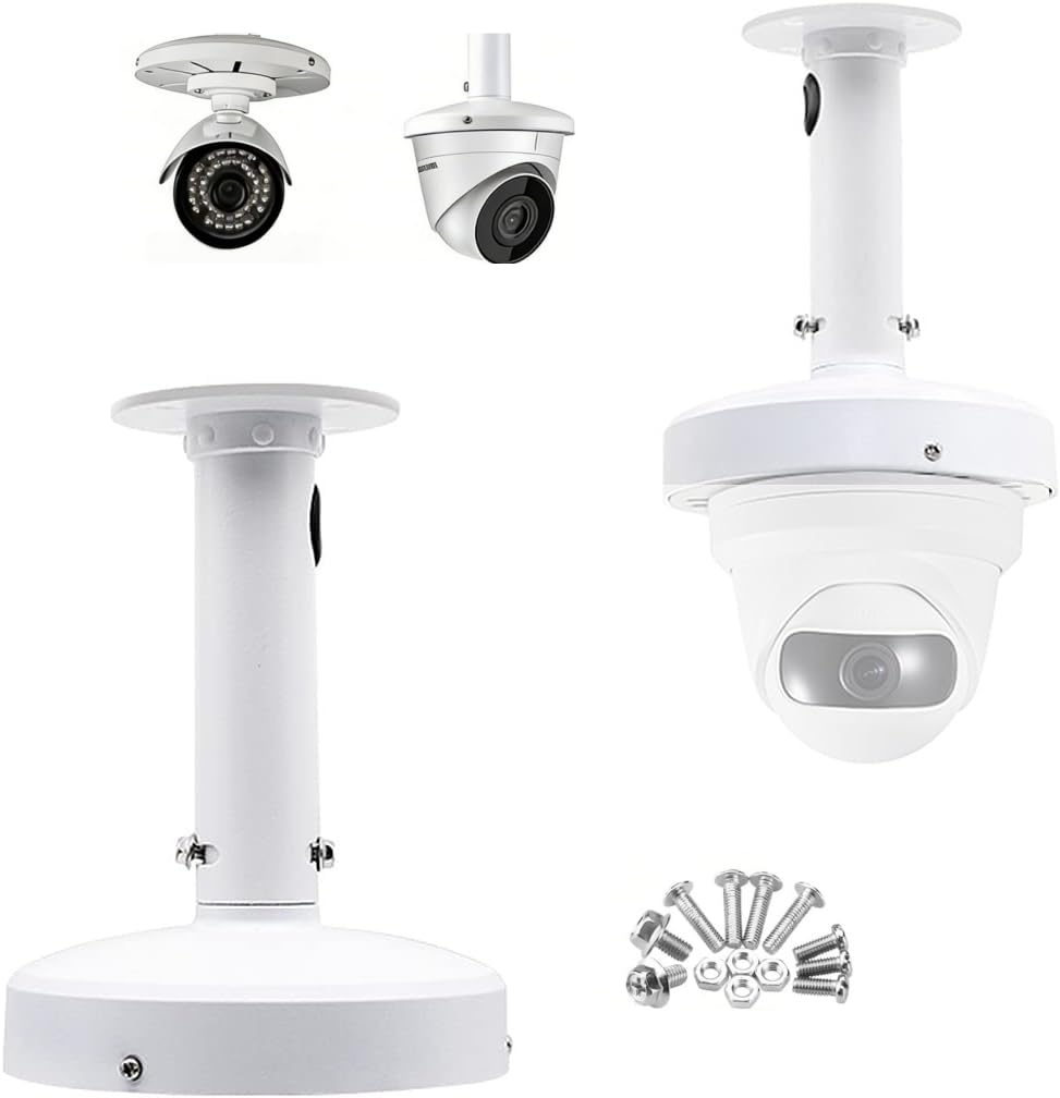 CTXSumTec I Type Camera Junction Box Ceiling Mount Bracket for Security Camera, Dome Camera Mount Universal Camera Wall Mounting Bracket/IP Camera for CCTV Surveillance Camera (250mm/10 inch Length)