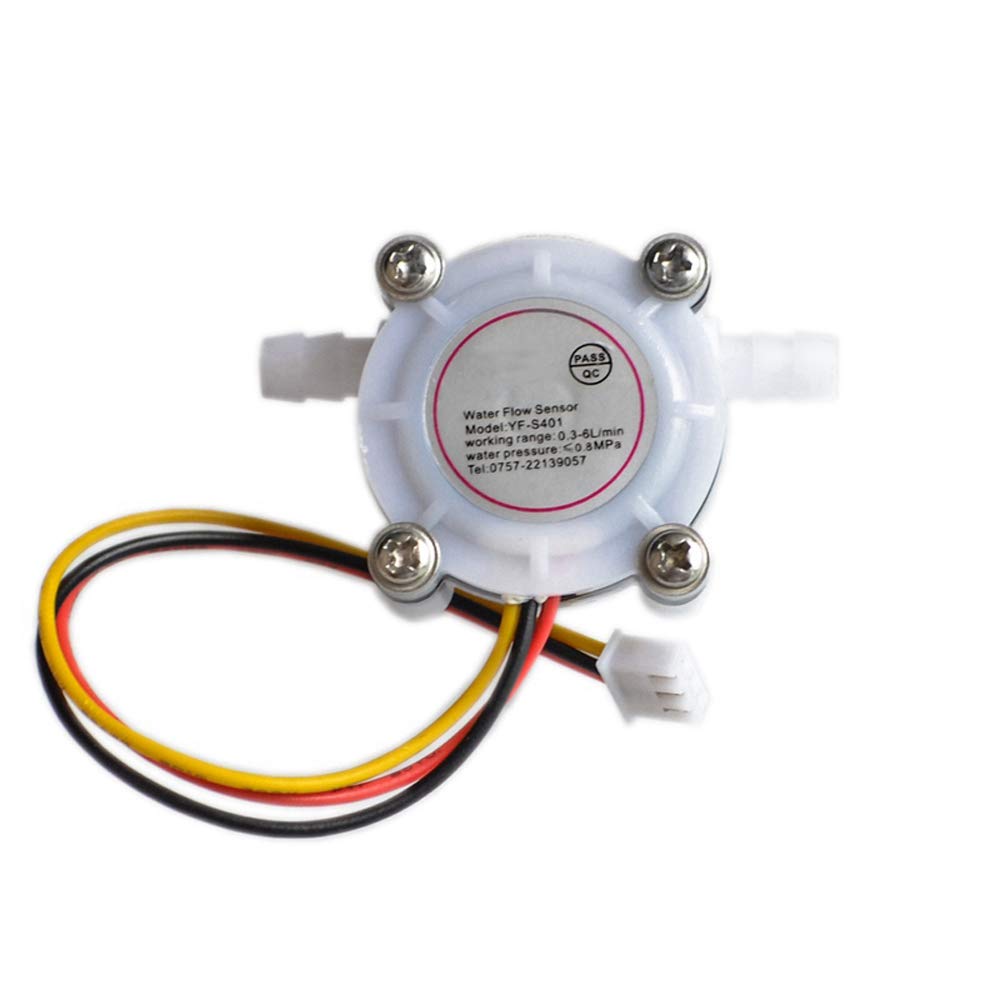 HUABAN Water Flow Sensor 0.3-6L/min Switch Meter Flowmeter Counter Sensor Water Control 1/4" 1.75MPa DIY Kit