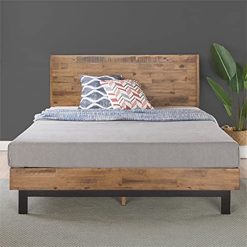 ZINUS Tricia Wood Platform Bed Frame with Adjustable Headboard / Wood