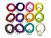 DoTebpa 30 pcs Stretchable Spiral Bracelet Wrist Coil Key Chains, Wrist band Key Ring Chain for Outdoor Sport, Multicolor