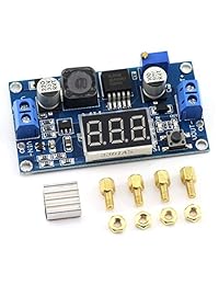 HJ jardín DC DC 3 V 32 V a 5 V 35 V 4 A (Max) alto rendimiento ajustable step up módulo convertidor Boost XL6009 Booster módulo con voltímetro