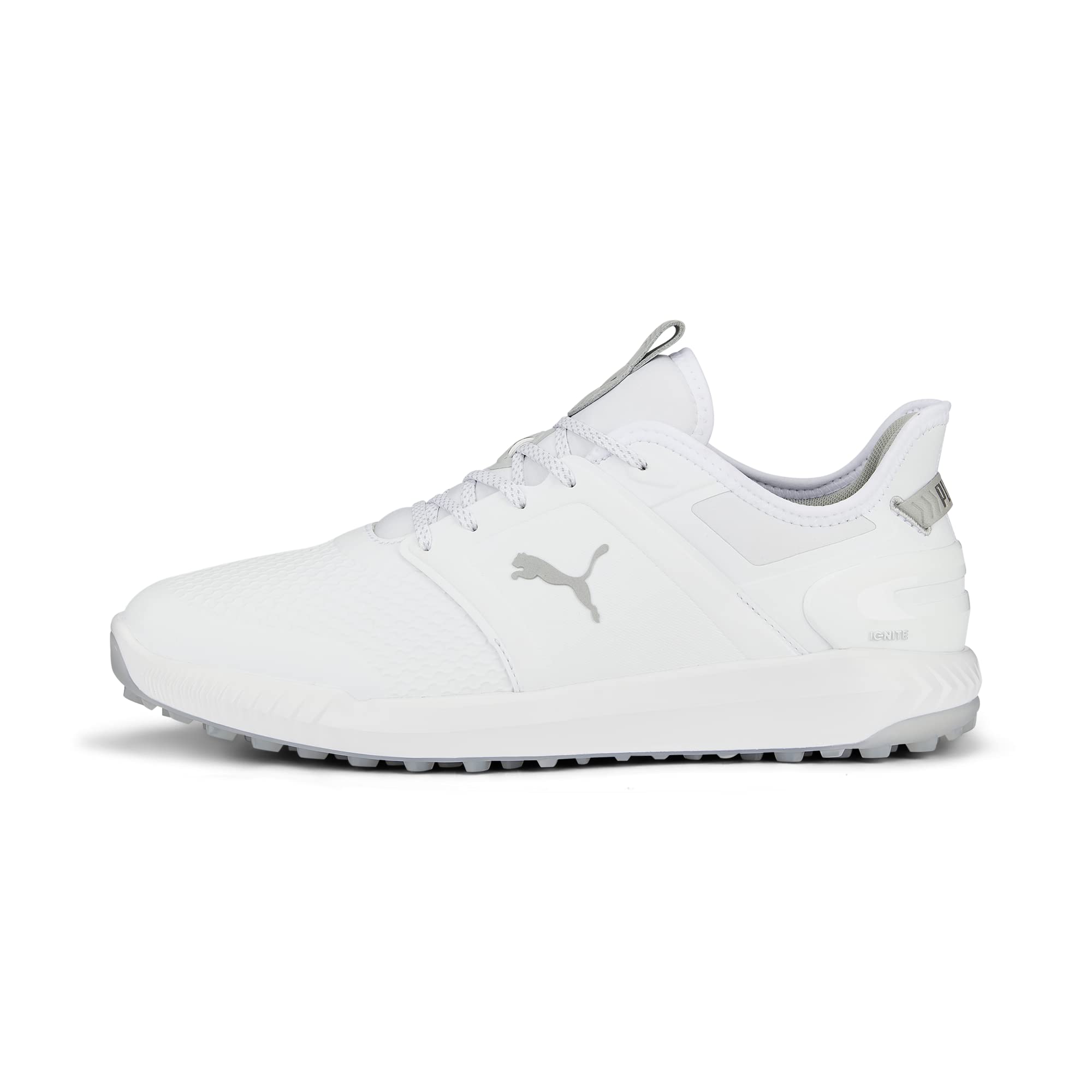 Photo 1 of PUMA Men's Ignite Elevate Wide Golf Shoe, White Silver, 10.5